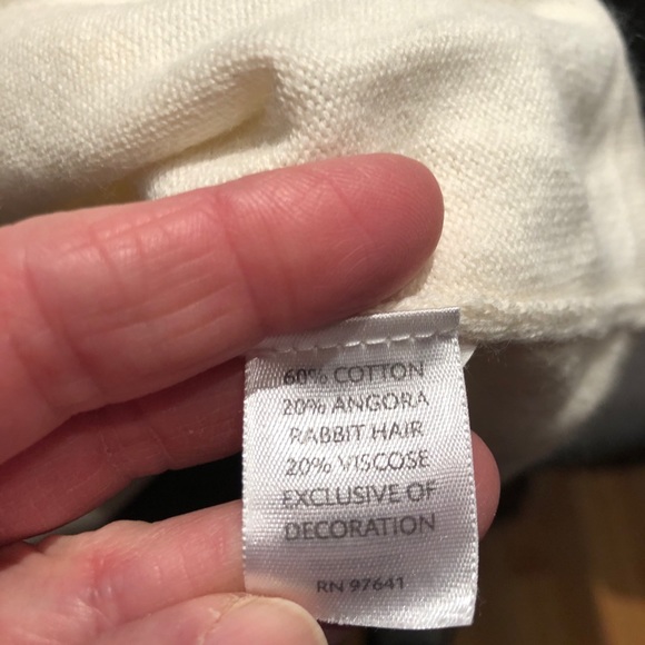 Elegant J Jill cream cardigan with 3/4 sleeves - Picture 6 of 7